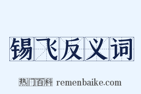 锡飞反义词是什么意思的图片
